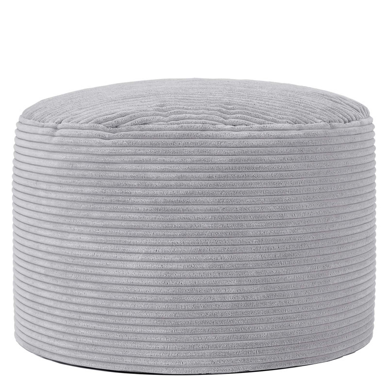 Soul 55Cm Round Pouffe, Grey