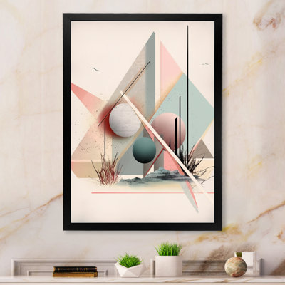 " Mid Century Pastel Mountains II "