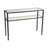 42'' Glass Top Console Table