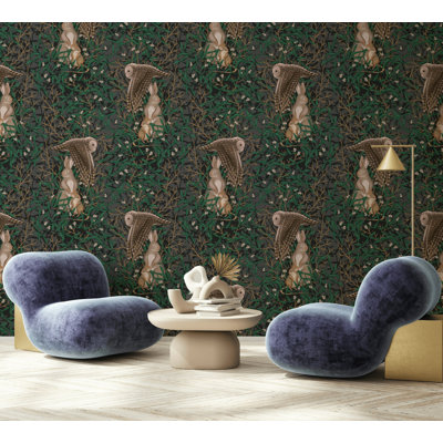 Enchanted Woodland Whispers Removable Wallpaper