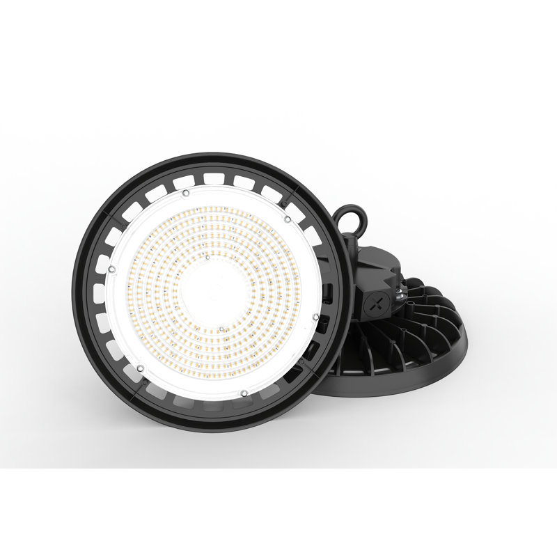 150W Black Aluminum UFO LED High Bay Light with Clear Glass Lens