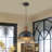 Kensaku 1-Light 11.81" Dimmable Dome Hammered Single Pendant Light-1880006514