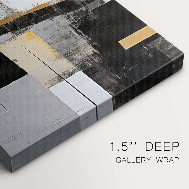 Abstract Series 4 #X-Gallery Wrapped Canvas, 16" H x 32" W