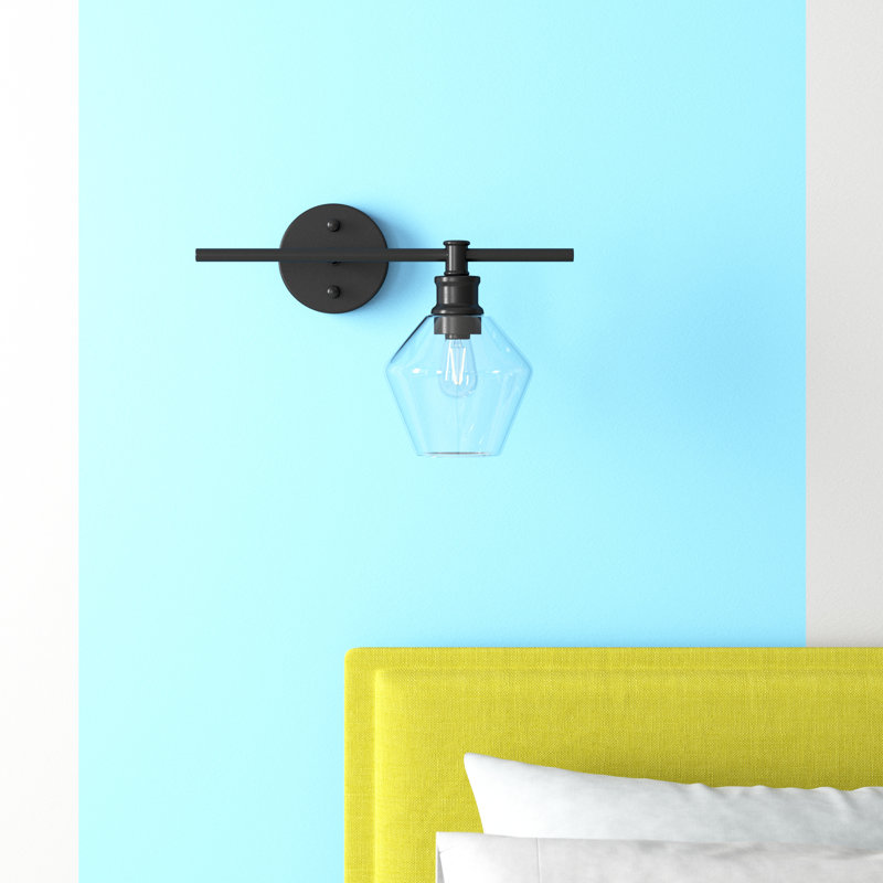 Keaton Vanity Light, Clear, Black