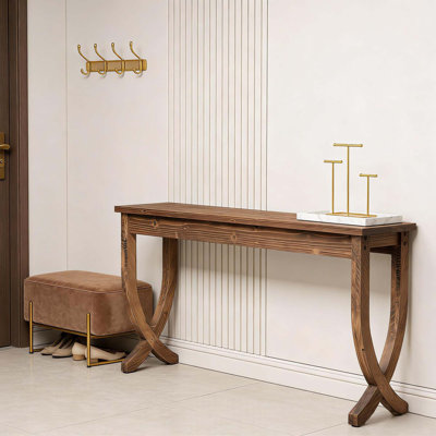 Rustic Entryway Console Table with Farmhouse Charm