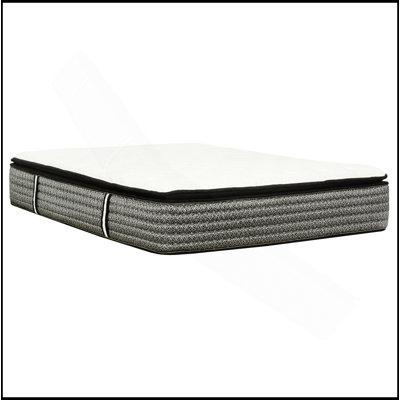 Premium Pocket Coil Hybrid Mattress, Queen, Plush Gel Memory Foam Mattress, White/Gray