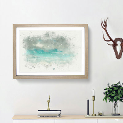 Mountain Clouds in Abstract - Framed Print