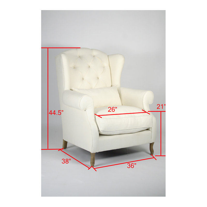 Fauteuil à oreilles Hampton