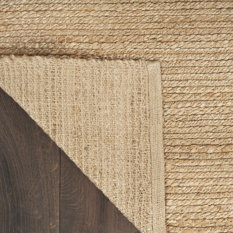 Gerri Solid Color Flatweave Area Rug, Rectangle 3' x 5', Tan