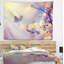 Papillon floral rétro avec tapisserie-28491746