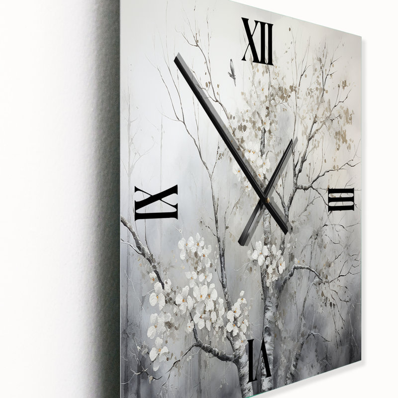 Jennaca - Floral Very Large Wall Clocks, Small