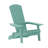 Balasi Contemporary Commercial Grade All-Weather Poly Resin Indoor/Outdoor Folding Adirondack Chair-1335100980