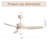 46 Inch New Design Ceiling Fan With Lights 3 ABS Blades 6-Speed DC Motor-743185992-743186006