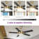 Mercer41 52" Ceiling Fan With Light Remote And APP Control