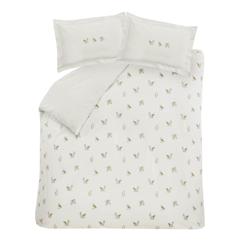 SNOWY OWLS, Single  Duvet Cover + 2 pillowcases