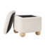  Petit repose-pieds rembourré avec rangement Contemporary-1156663351