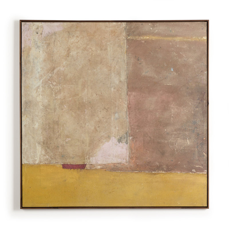 Ochre Painting by Paul Meyer, 48" H x 48" W