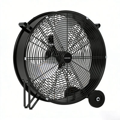 30 Inch Drum Fan Pro Series - High Velocity Floor Drum Fan with Handle Caster for Commercial, Residential, Warehouse, Covered Patio, Shop, Garage, Barn, 3 Speed 14000 CFM UL Safety Listed
