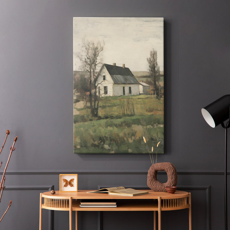 Paysage rétro Xi - galerie Cavas, H 27 po x l 18 po