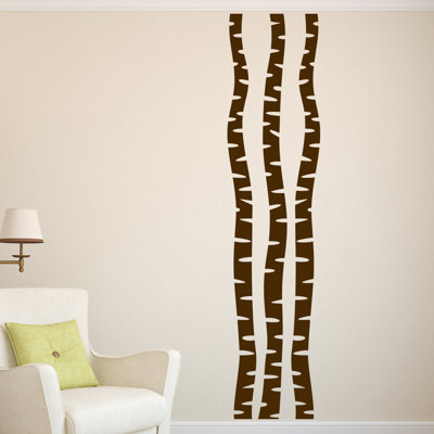 Décalcomanie murale arbres bouleau
