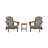 Laguna Foldable Outdoor Adirondack Chair With Table-293029761