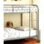 Finition argentée Lit superposé simple au-dessus de simple avec structure en métal Rails de dessus de lit attachés gigogne - non inclus-268203687