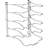 Metal Rectangle Free Standing Pot Rack-434315989