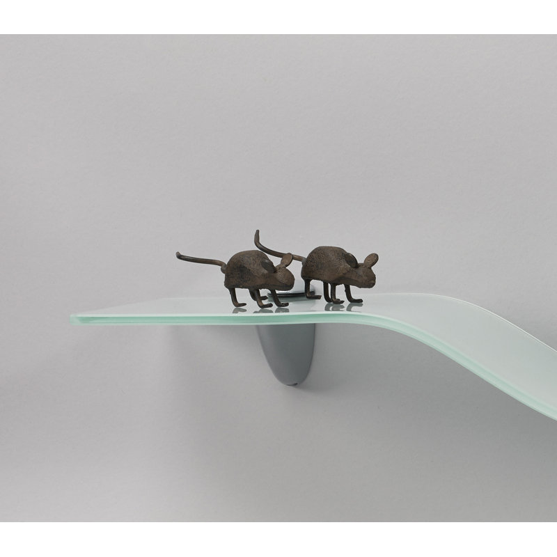 Wallscapes 6" X 18" Opaque Mini Wave Shelf Kit, Opaque