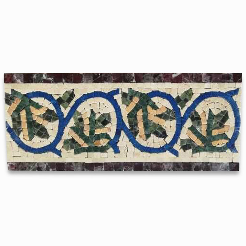 Carreau de mosaïque de mur et de plancher en bois 5,9 po x 13,8 po