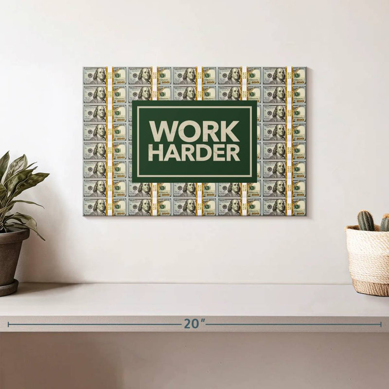 Tergel Work Harder, 8" H x 12" W