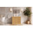 Adonia Freestanding 36" Single Bathroom Vanity With SMC Top, Fluted Wood Bathroom Cabinet With Doors-194953038-194953037