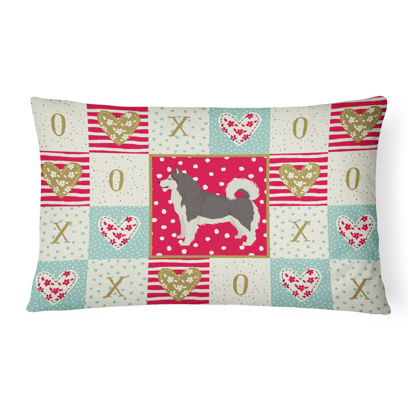  Coussin d'extérieur rectangulaire Alaskan Malamute Love