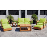 Chatsworth Outdoor 7 - Piece Teak Conversation Set