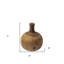 Pièce de décor en forme de vase 11 "en bois-1320599522