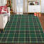 Tapis de Noël à carreaux Buffalo, rouge et vert, à poils courts et antidérapant-586296712-586296716