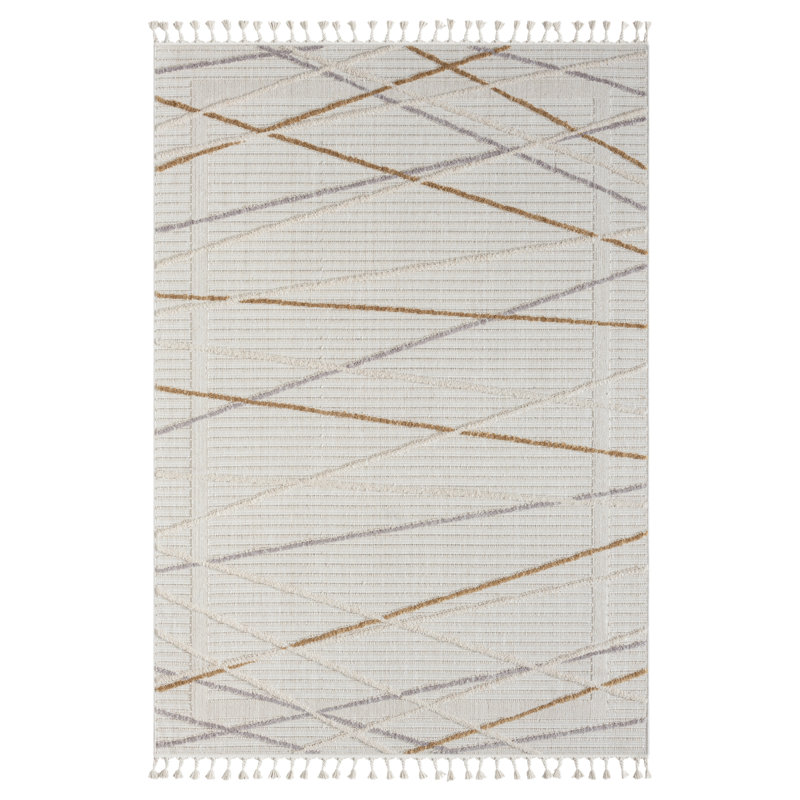 Luna cream Rug, Rectangular 160 x 230cm