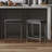 Winston Porter Solid Wood Backless Bar Stool - Set of 4 Straight-Leg Stools with Upholstered Seat-1973344112
