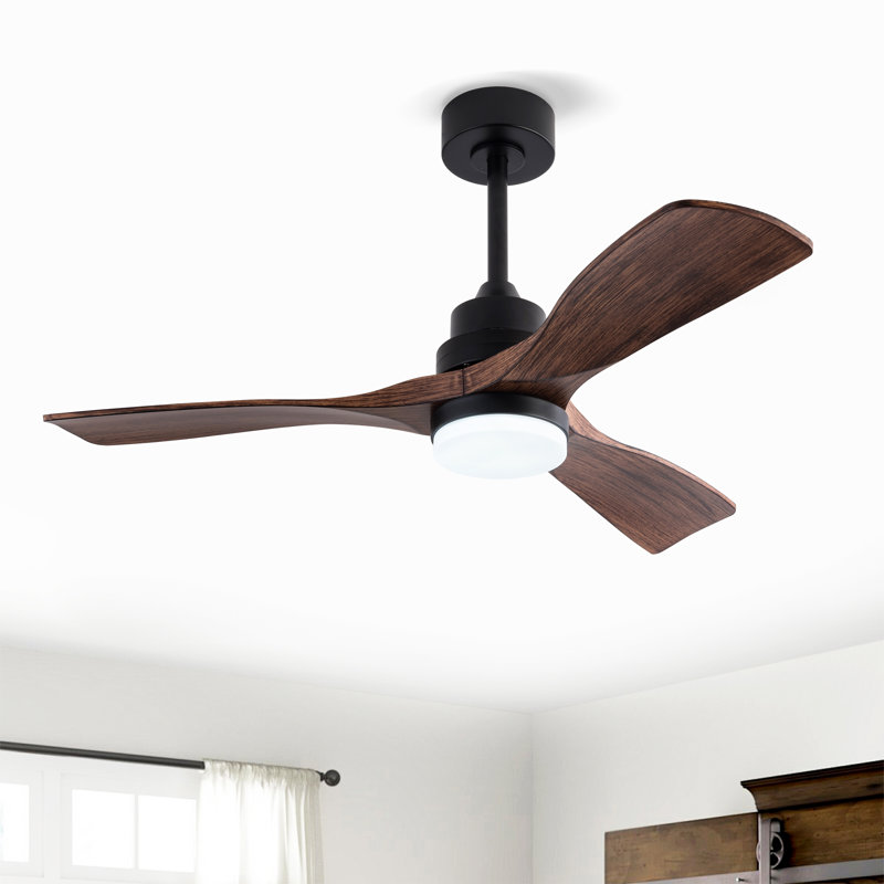Ventilateurs de plafond Hot 42 pouces avec lumières et télécommande, Noir