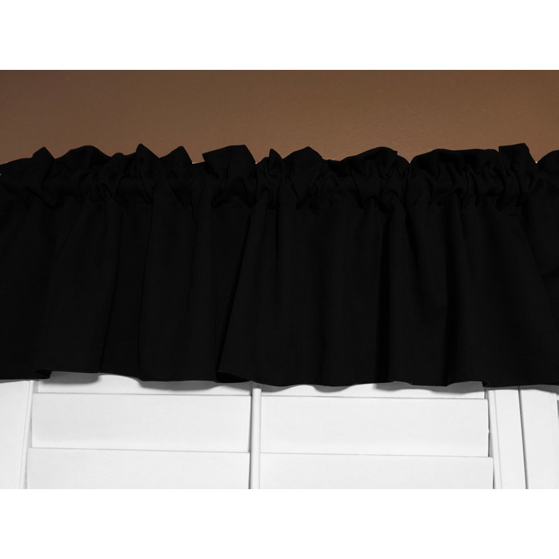 Cantonnière sur mesure l 58 po Pastorella, L 58 po x L 20 po, Noir