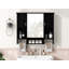 Armoire de rangement murale moderne, armoire de salle de bain murale avec miroir, armoire à pharmacie avec barre à serviettes-1371591035