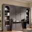 Lit escamotable avec tablettes, tiroirs, bureau et DEL Murphy