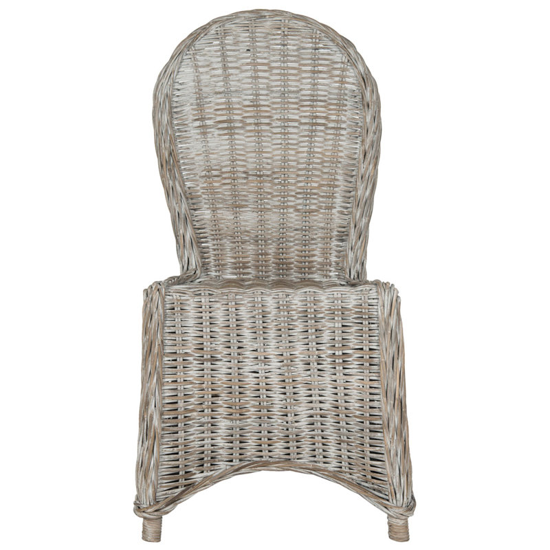 Chaise d'appoint en blanc délavé