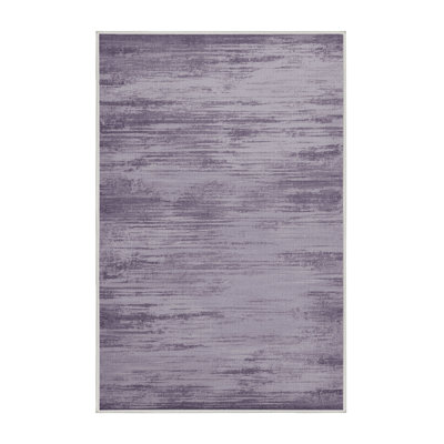 Machine Washable Abstract White Area Rug