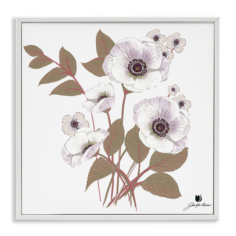 «Keeping You Close Flowers», estampe numérique encadrée, design par Joan Davis, H 17 po x l 17 po