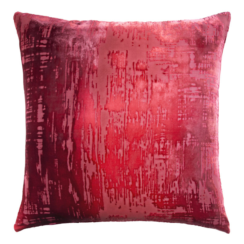 Square Pillow Cover & Insert, 22"H x 22"W, Boysenberry