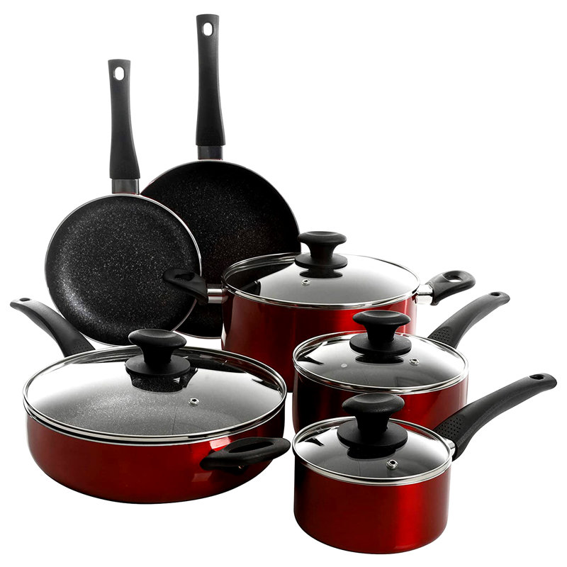 Batterie de cuisine en aluminium 10 pièces Gibson Merrion