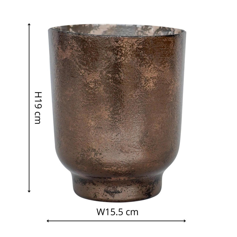 Glass Tabletop / Centrepiece Tealight Holder, Bronze