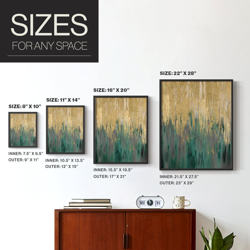 «Catskill Forest», reproduction encadrée - bois massif, Noir, H 20 po x l 16 po