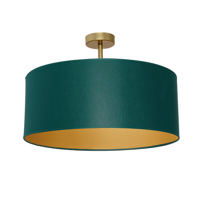 Halpin Semi Flush Mount, Green