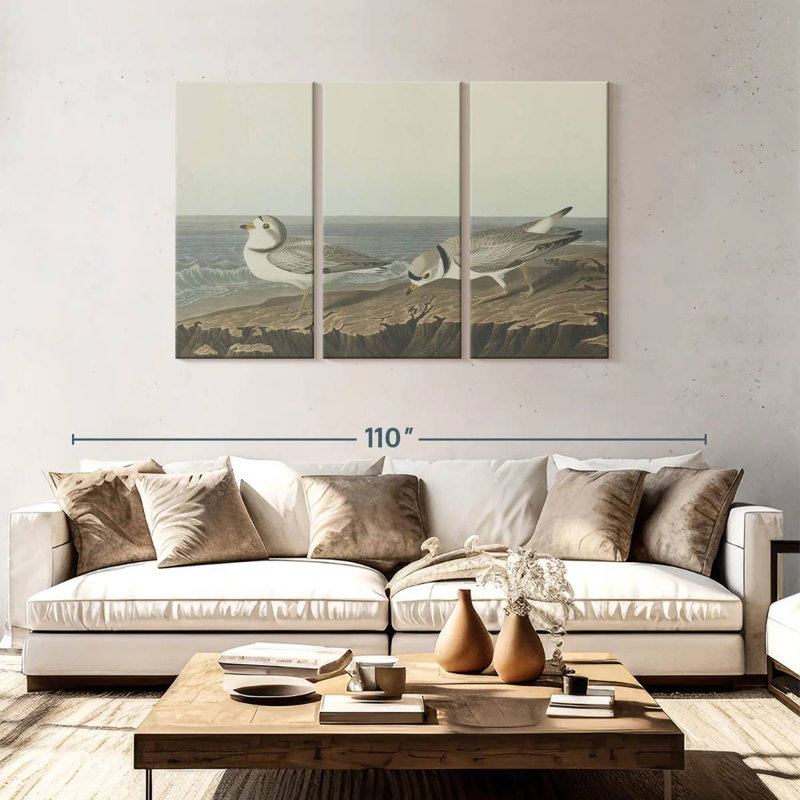 Brampt Piping Plover, 48" H x 74" W
